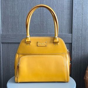 Yellow leather Kate Spade handbag